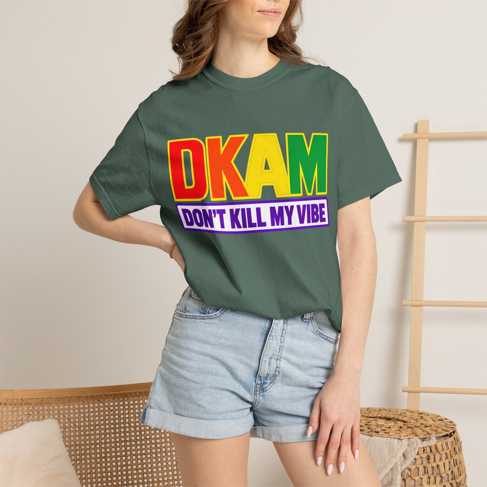 T-Shirt — DKAM "Don't Kill My Vibe" Rainbow Pride Graphic Tee