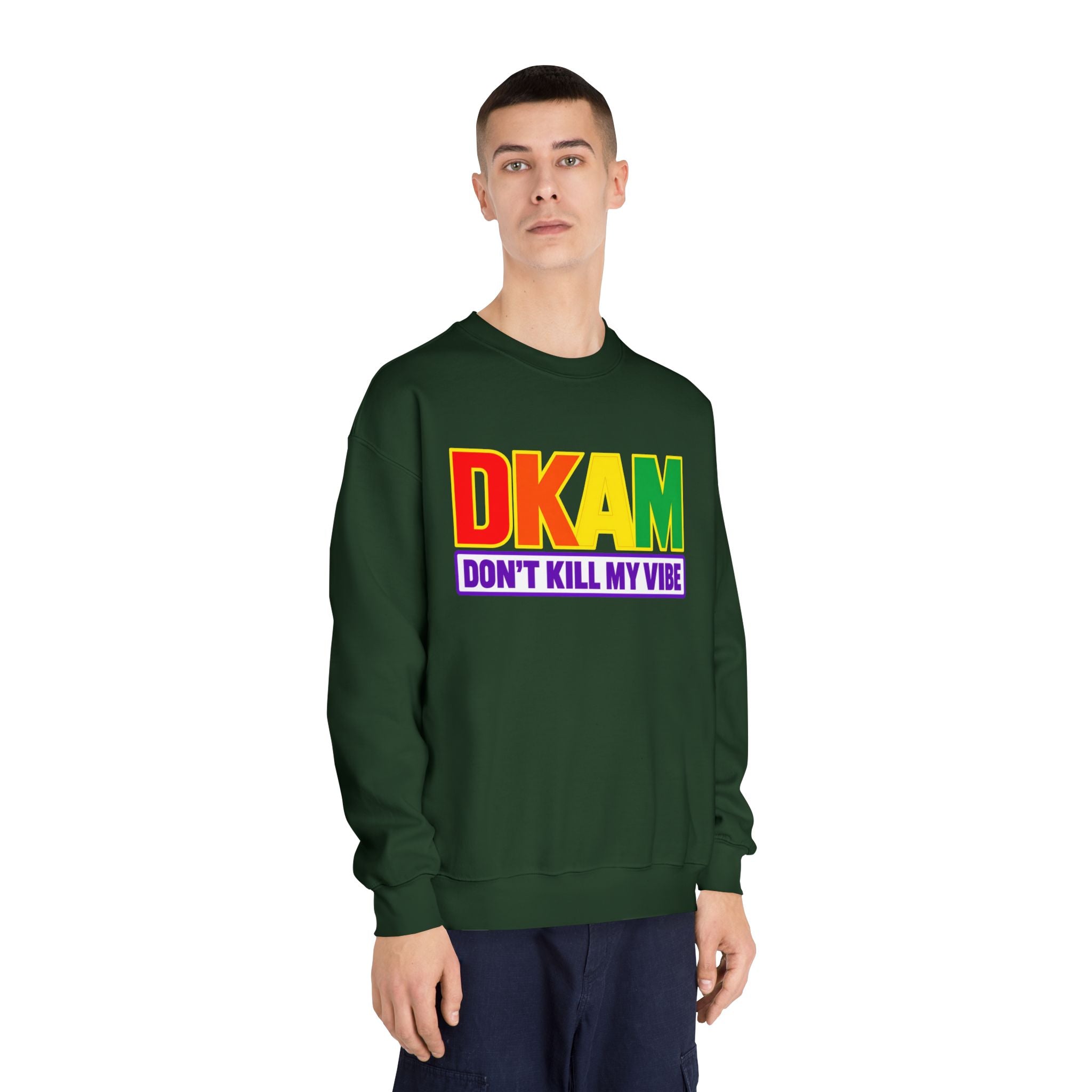 Don't Kill My Vibe Sweatshirt — Rainbow DKAM Pride Crewneck
