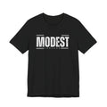 Modest Unisex Jersey Tee - Casual Style, Gift for Friends, Minimalist Fashion, Everyday Wear, Modesty Celebration