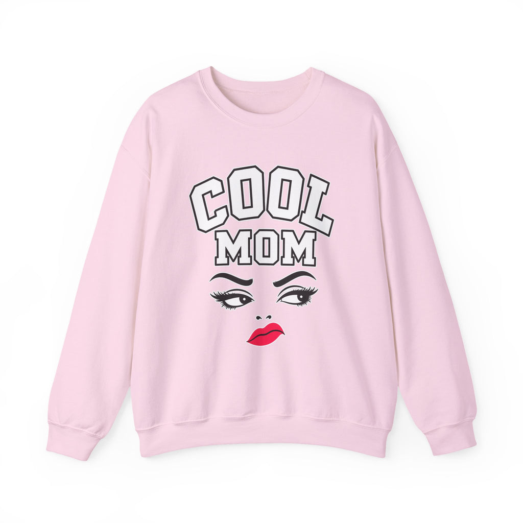 Cool Mom Crewneck Sweatshirt — Retro Glam Mom Pullover