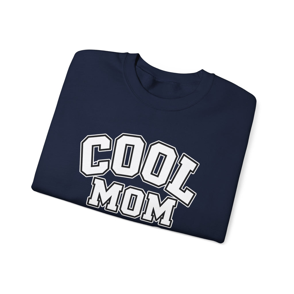 Cool Mom Crewneck Sweatshirt — Retro Glam Mom Pullover
