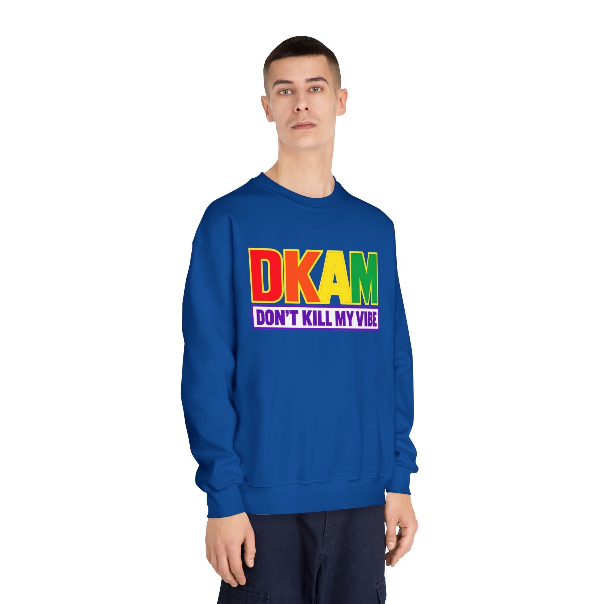 Don't Kill My Vibe Sweatshirt — Rainbow DKAM Pride Crewneck