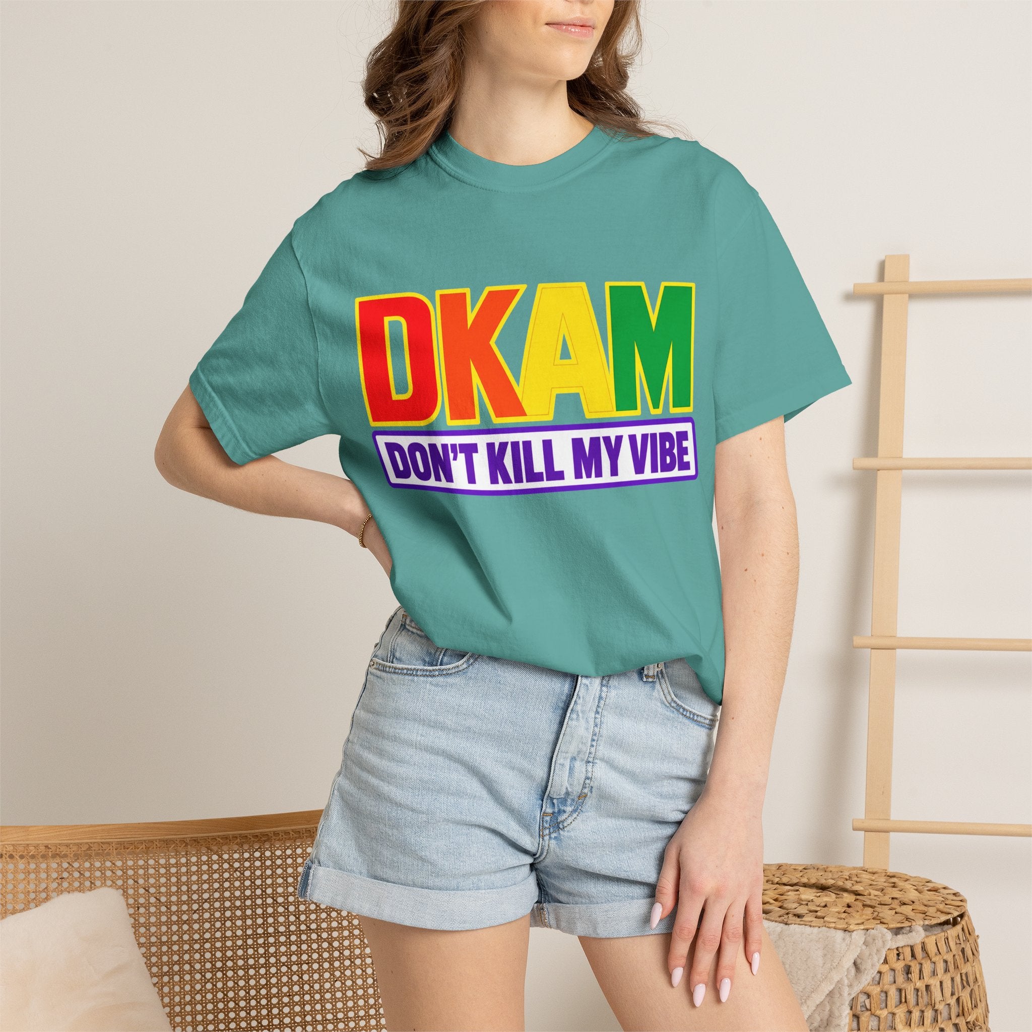 T-Shirt — DKAM "Don't Kill My Vibe" Rainbow Pride Graphic Tee