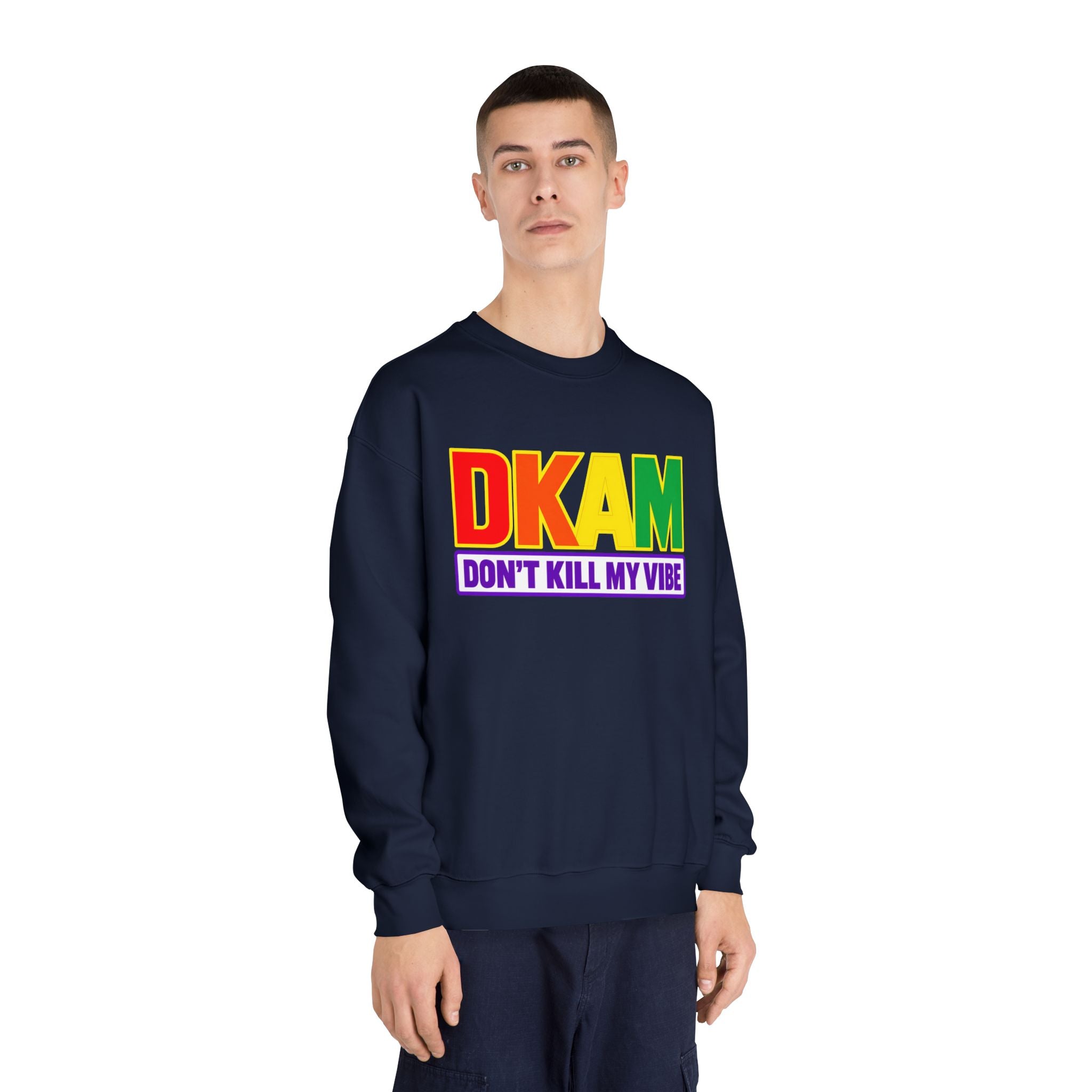Don't Kill My Vibe Sweatshirt — Rainbow DKAM Pride Crewneck