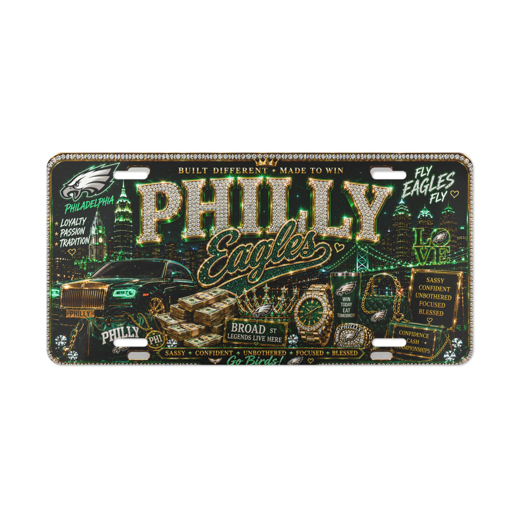 Philly Meldee Lion Vanity Plate — Decorative Personalized License-Style Metal Sign
