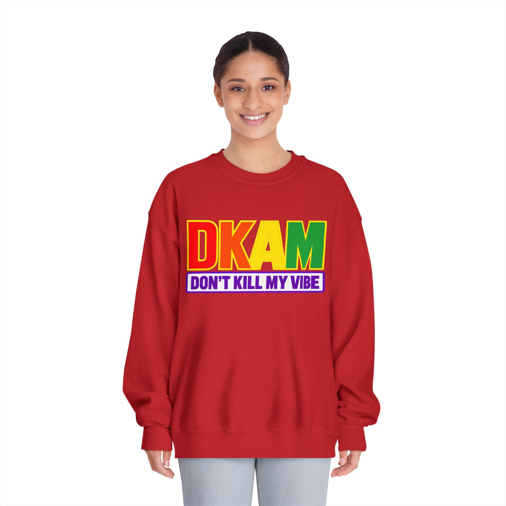 Don't Kill My Vibe Sweatshirt — Rainbow DKAM Pride Crewneck