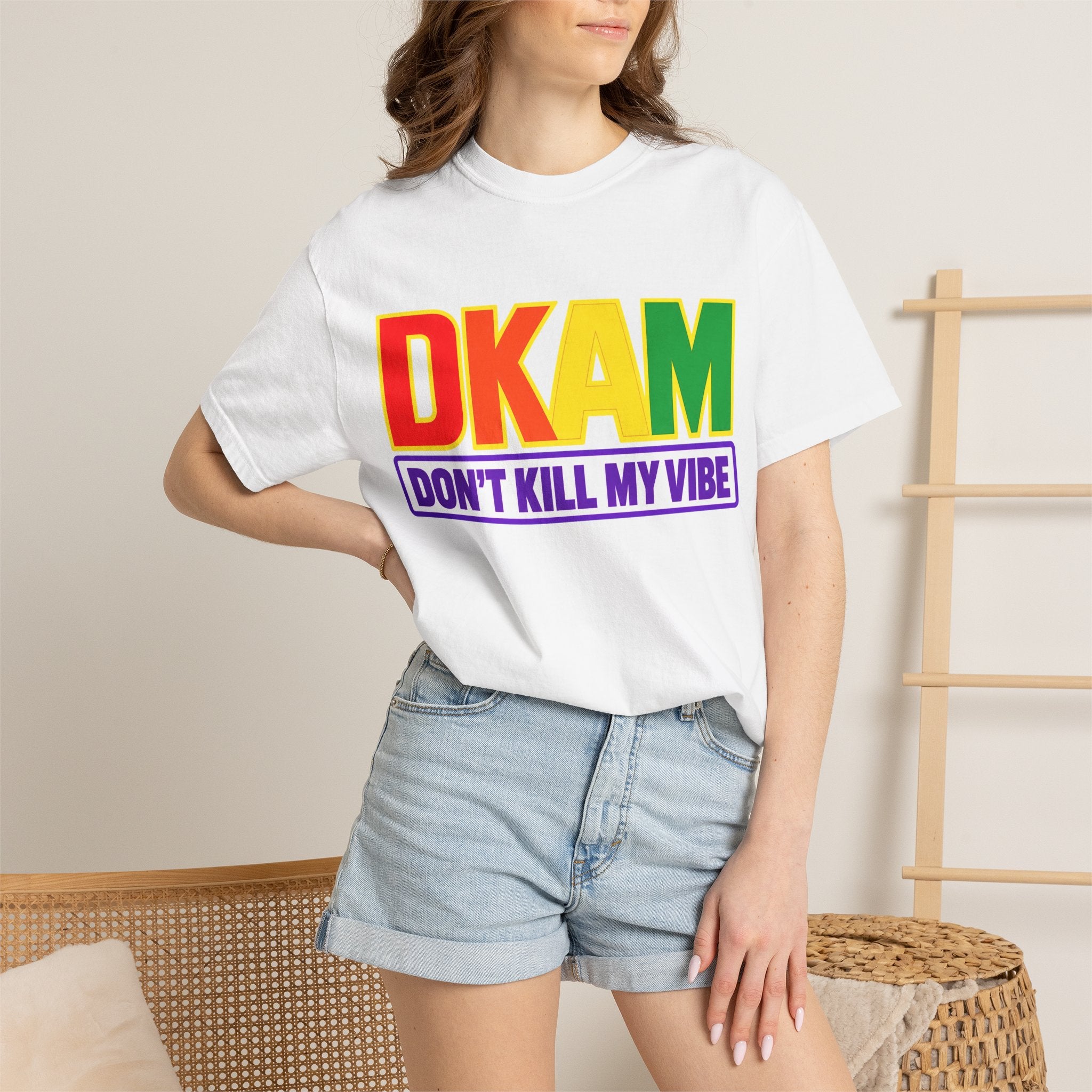T-Shirt — DKAM "Don't Kill My Vibe" Rainbow Pride Graphic Tee