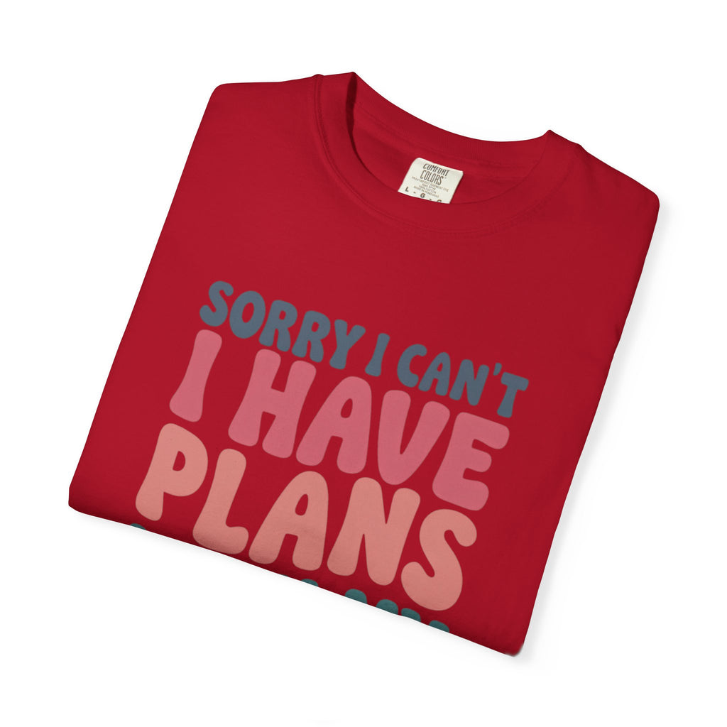 Funny Dog Lovers T-Shirt - 'Sorry I Can’t, I Have Plans With My Dog'
