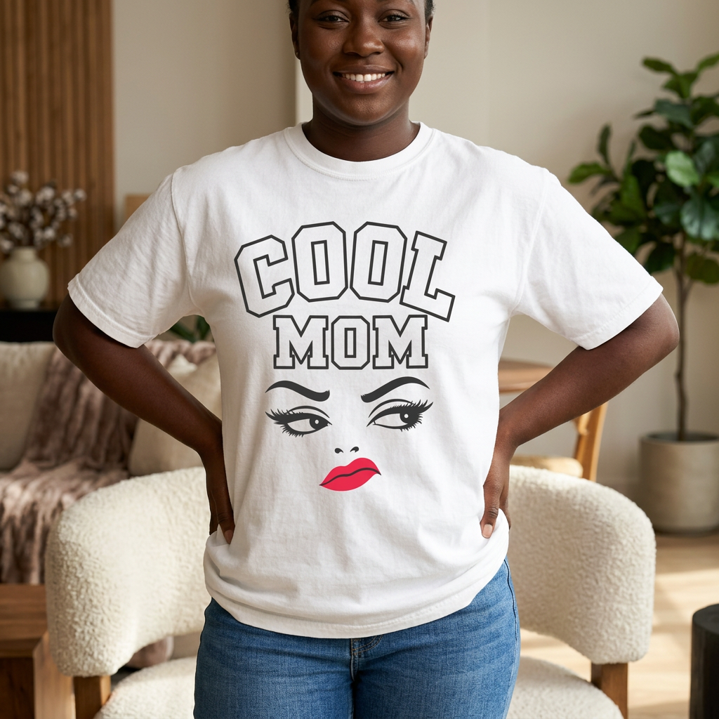 Cool Mom Graphic T-Shirt — Retro Glam Mother's Day Tee