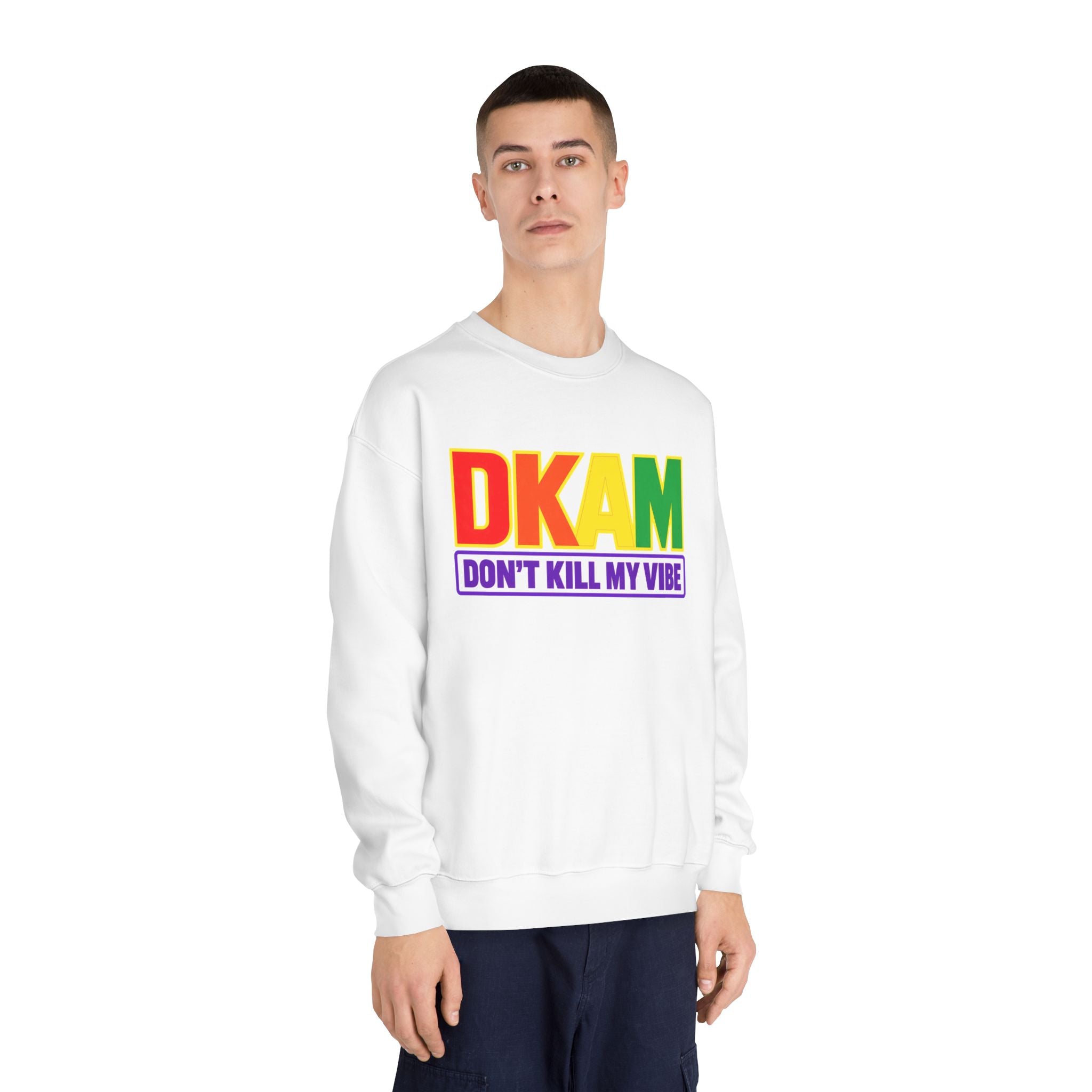 Don't Kill My Vibe Sweatshirt — Rainbow DKAM Pride Crewneck