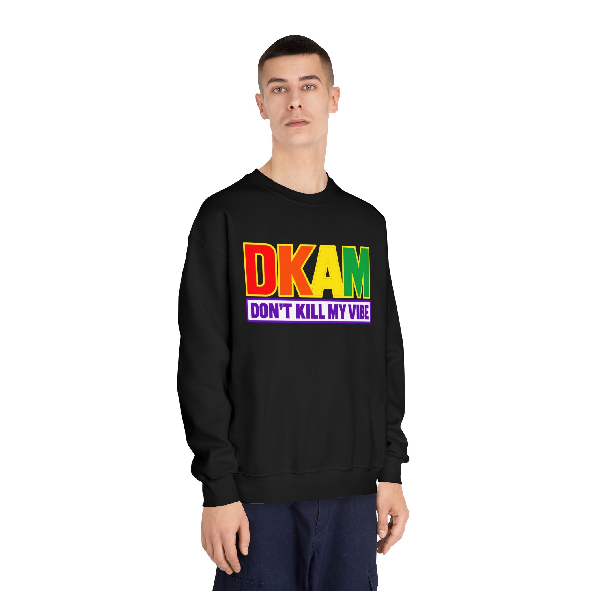 Don't Kill My Vibe Sweatshirt — Rainbow DKAM Pride Crewneck