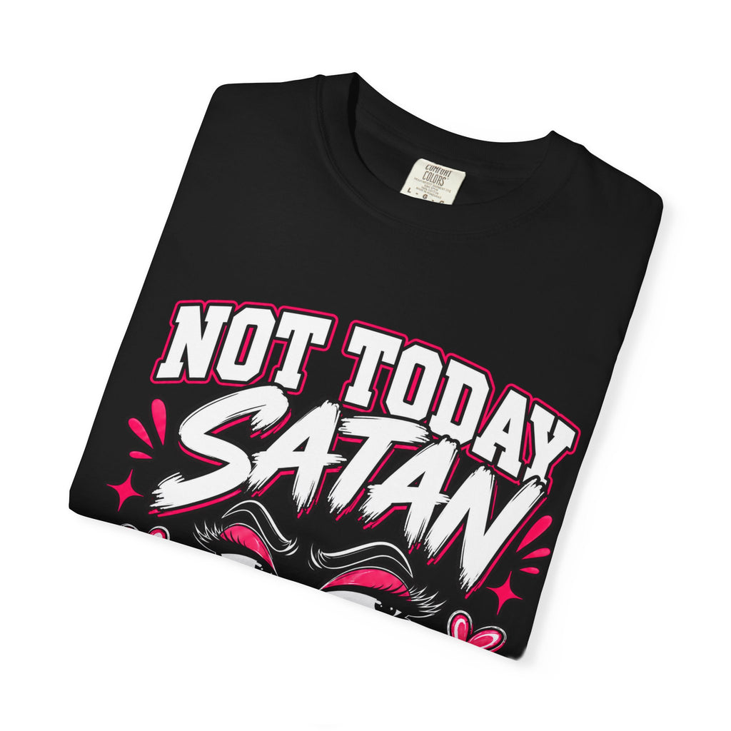Not Today Satan T-Shirt — "Too Bless to Be Stressed" Graphic Tee