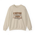 Coffee is Cheaper Than Therapy Sweatshirt - Unisex Heavy Blend Crewneck