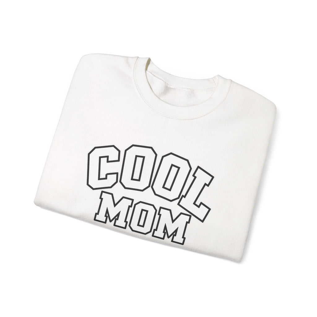 Cool Mom Crewneck Sweatshirt — Retro Glam Mom Pullover
