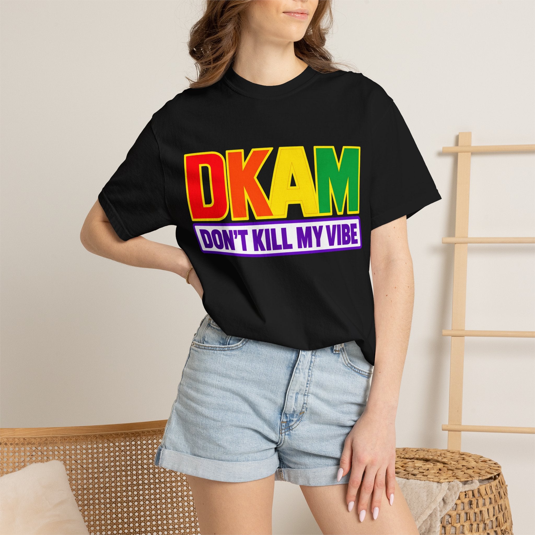 T-Shirt — DKAM "Don't Kill My Vibe" Rainbow Pride Graphic Tee
