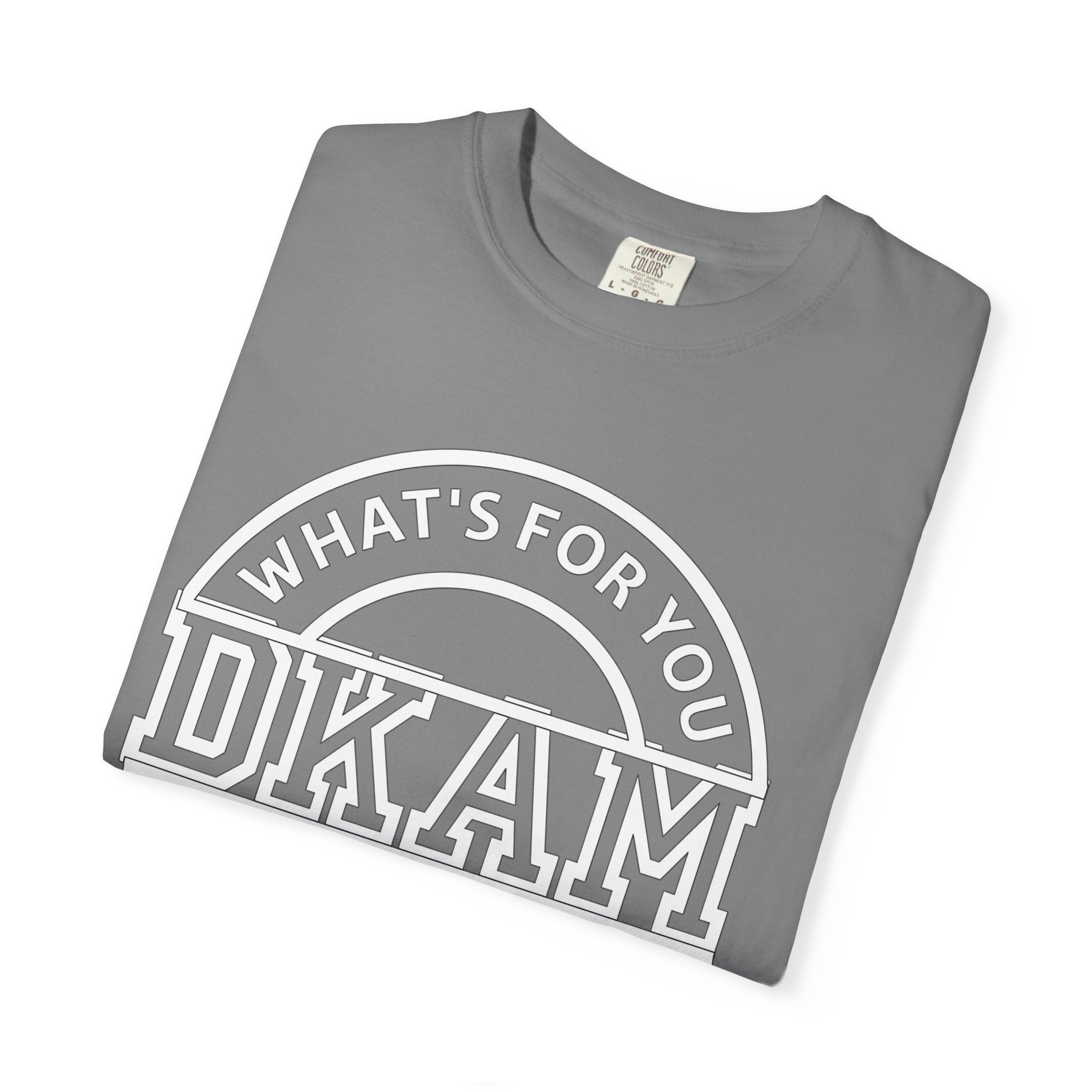 DKAM 'What's For You' Graphic T-Shirt — Minimal Circle Logo Tee