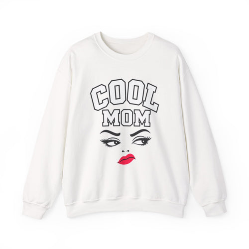 Cool Mom Crewneck Sweatshirt — Retro Glam Mom Pullover