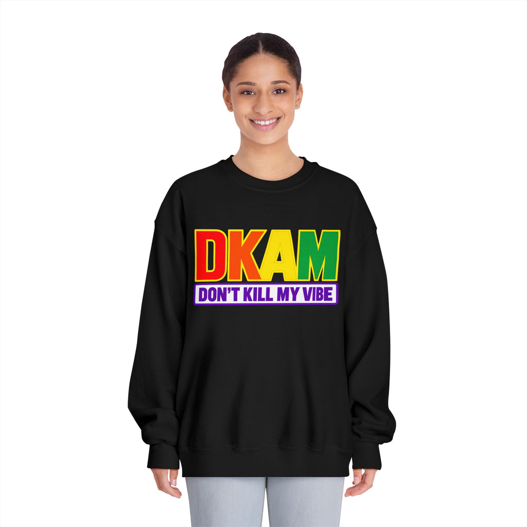Don't Kill My Vibe Sweatshirt — Rainbow DKAM Pride Crewneck